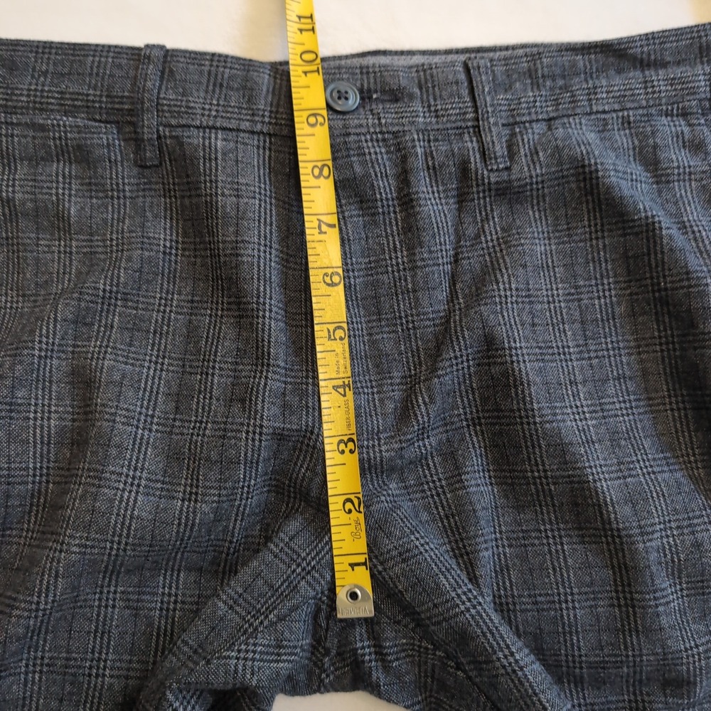 New J Crew 484 Slim Fit Pants Mens 32x30 Grey Glen Plaid Stretch Cotton Trousers - Picture 8 of 9